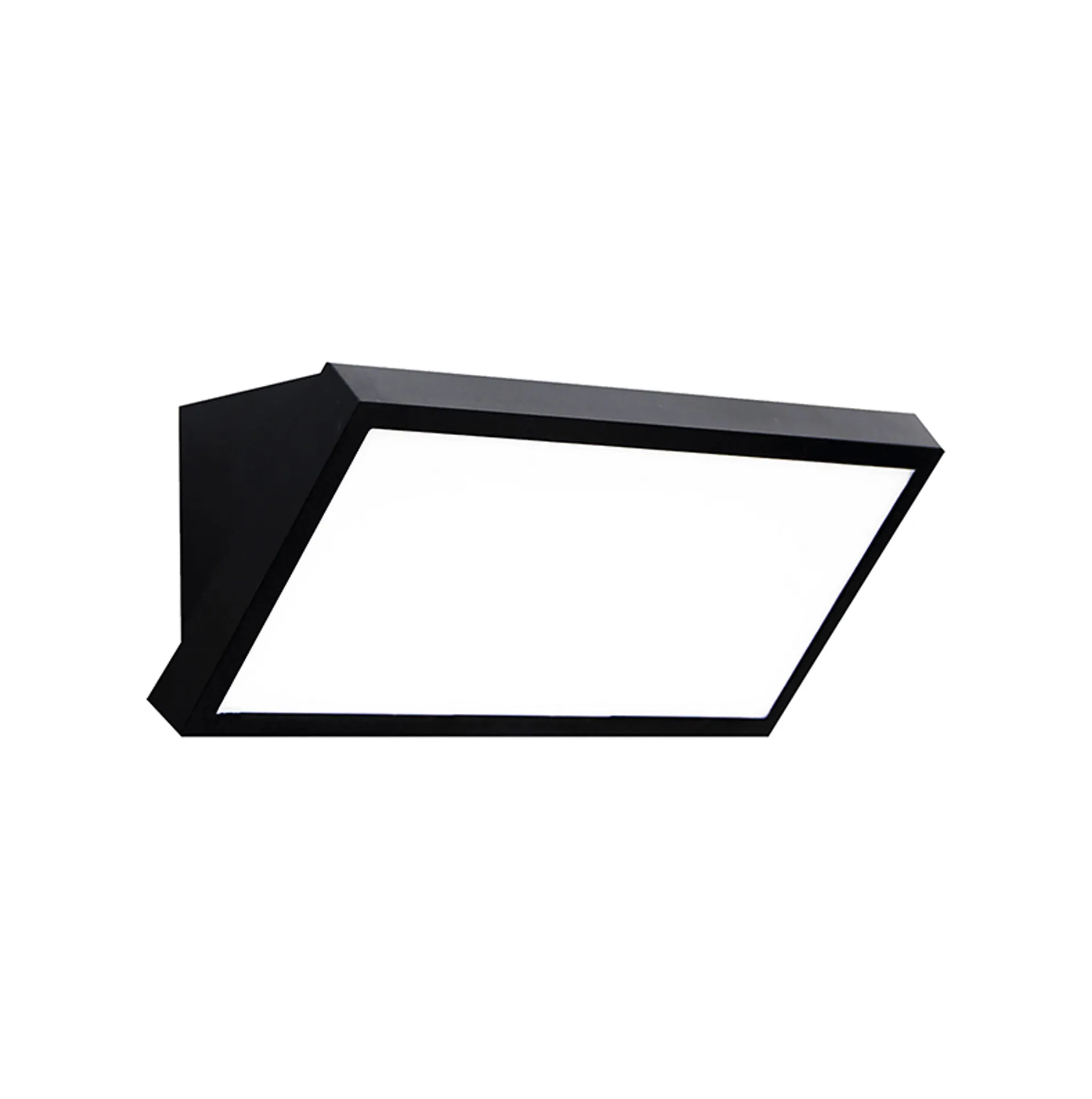 M8860  Creek Rectangular Angled Wall Light, 20W LED, CCT, IP65 Outdoor, Black